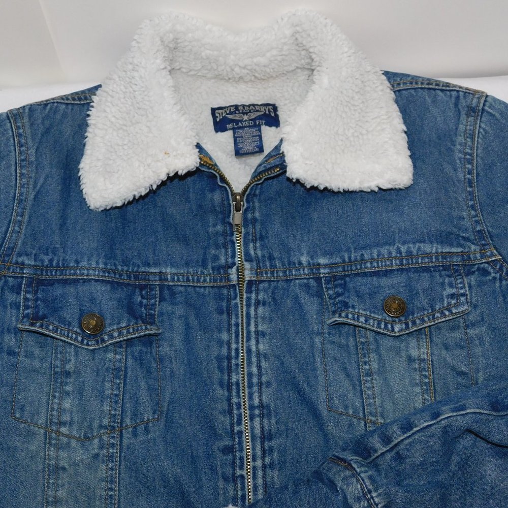 Steve & Barry's Relaxed Fit Denim Jacket Coat - Picture 2 of 7